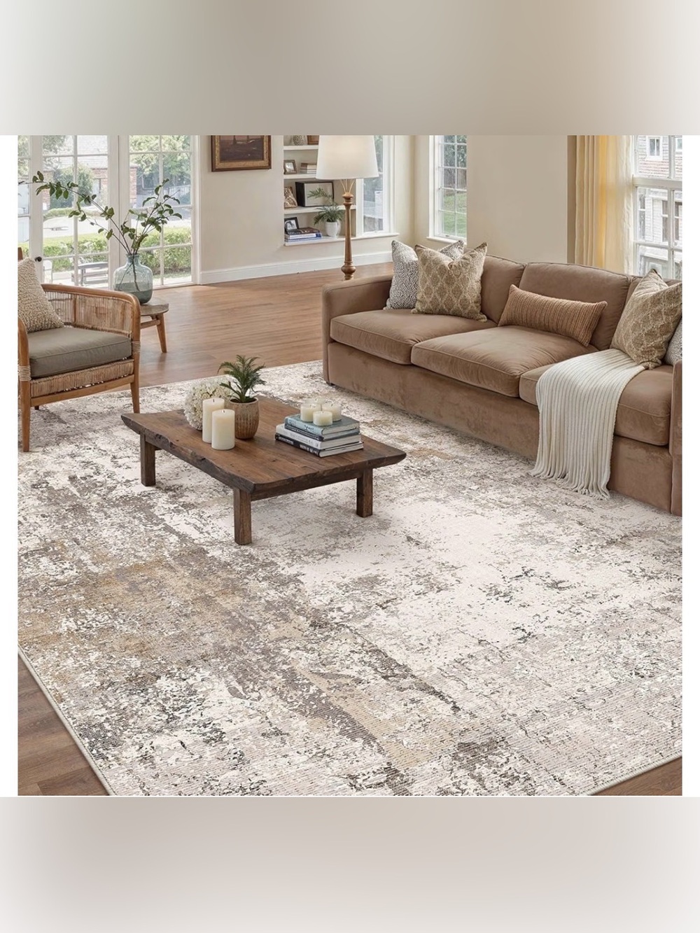 Washable Area Rug 5x7 for Living Room